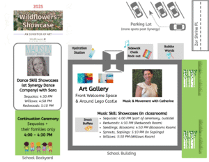 Wildflowers Event Map and Schedule
